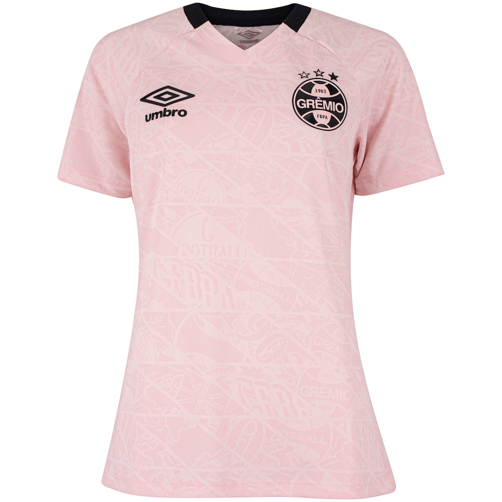 Camisa do Grêmio 25/26 Torcedor Outubro Rosa Umbro Feminina