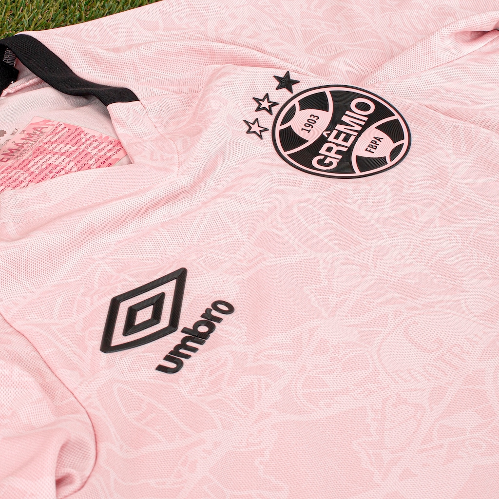 Imagem 2 do produto Camisa do Grêmio 25/26 Torcedor Outubro Rosa Umbro Feminina