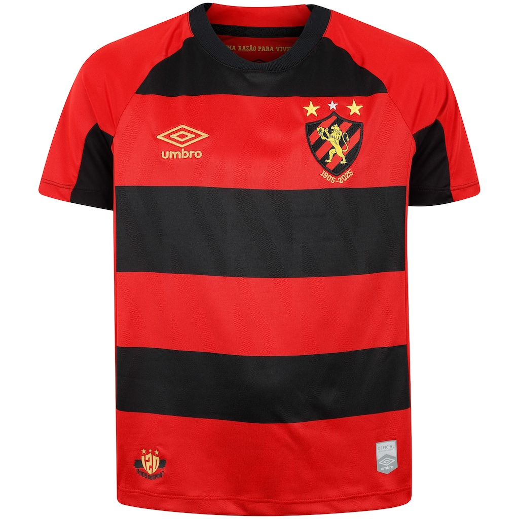 Camisa do Sport Club do Recife I 25/26 Torcedor Umbro Juvenil