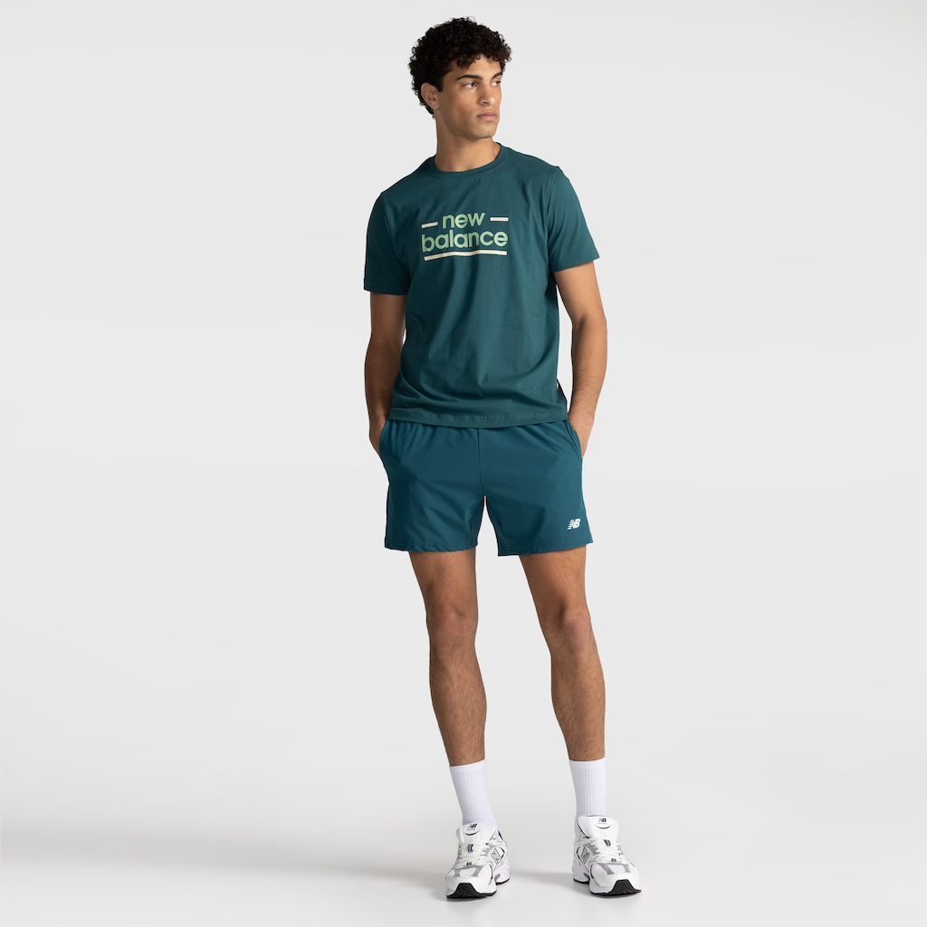 Camiseta New Balance Linear Lines Masculina - Foto 3