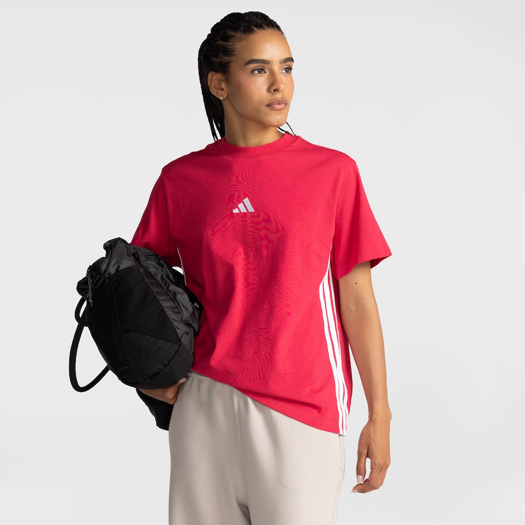 Camiseta adidas Stripes Feminina - Foto 1
