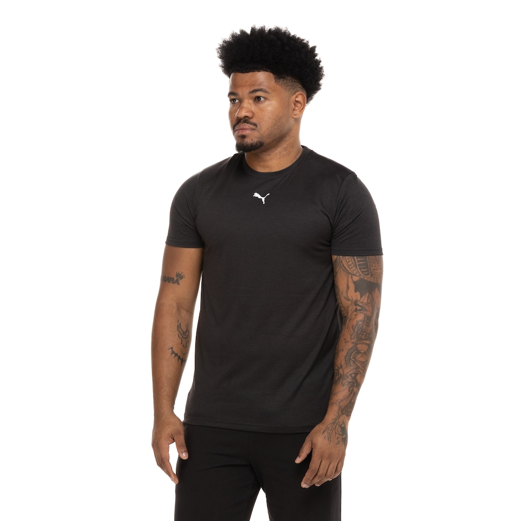 Camiseta Puma Mesclada Treino Essentials Masculina
