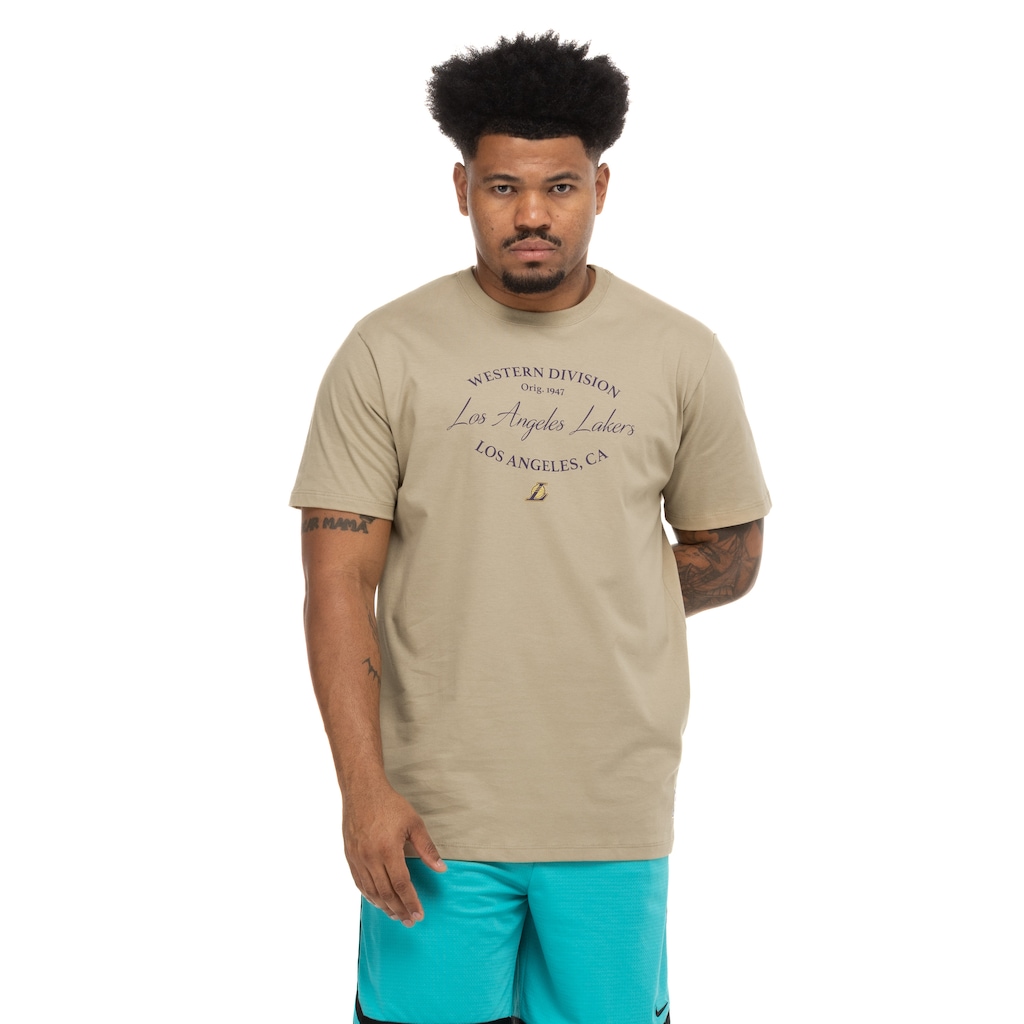 Camiseta do Los Angeles Lakers NBA Seal N0437 Masculina