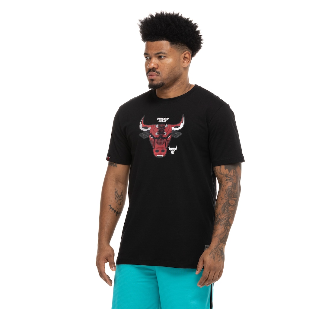 Camiseta do Chicago Bulls NBA Sneaker N0495 Masculina