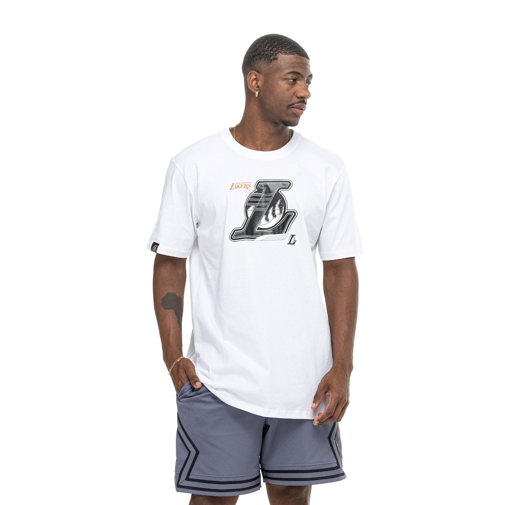 Camiseta do Los Angeles Lakers NBA Sneaker N0496 Masculina