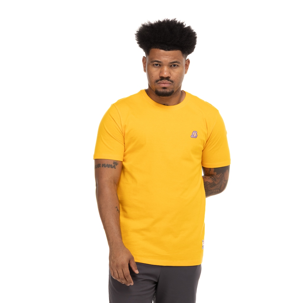 Camiseta do Los Angeles Lakers NBA Minipatch N0510 Masculina