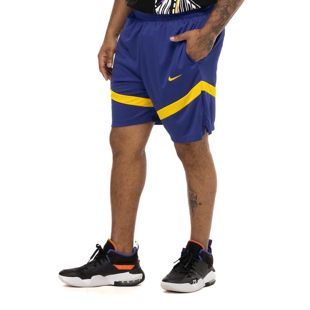 Bermuda do Golden State Warriors NBA Nike Dri-FIT Icon Edition 8IN Masculina