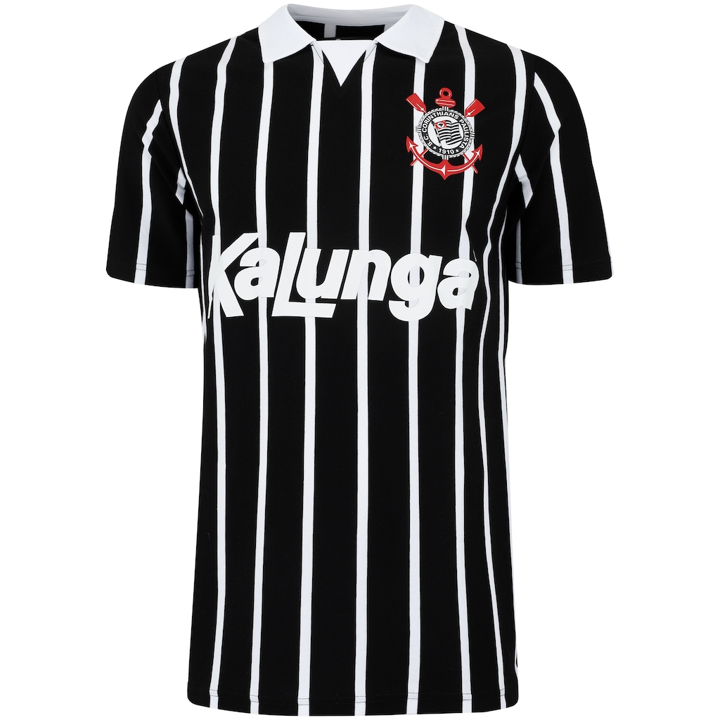 Camisa Polo do Corinthians Retrô Kalunga Masculina