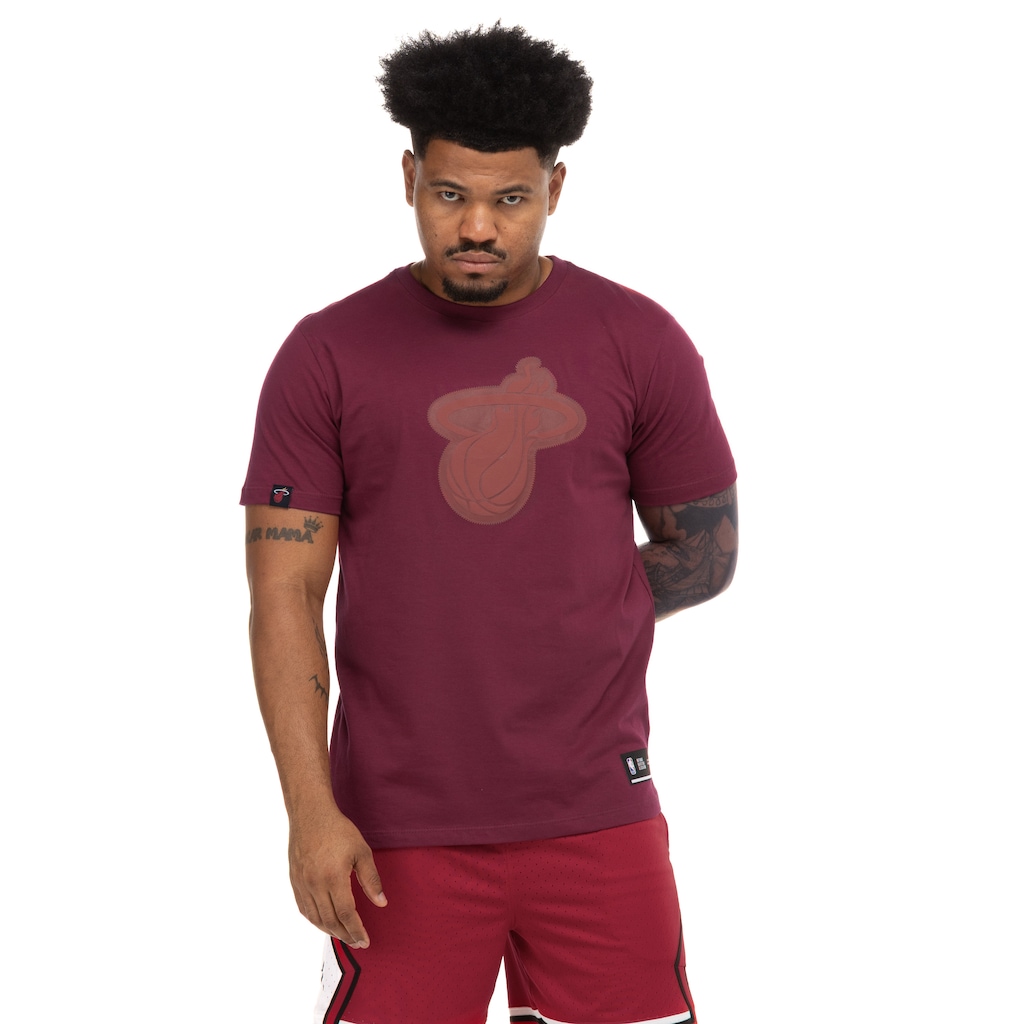 Camiseta do Miami Heat NBA Shield N0943 Masculina