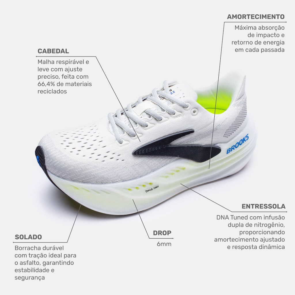 Imagem 2 do produto Tênis Masculino Brooks Glycerin Max