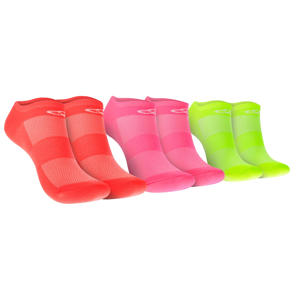 Kit de Meias Para Corrida Olympikus Tripack Neon 3 Pares