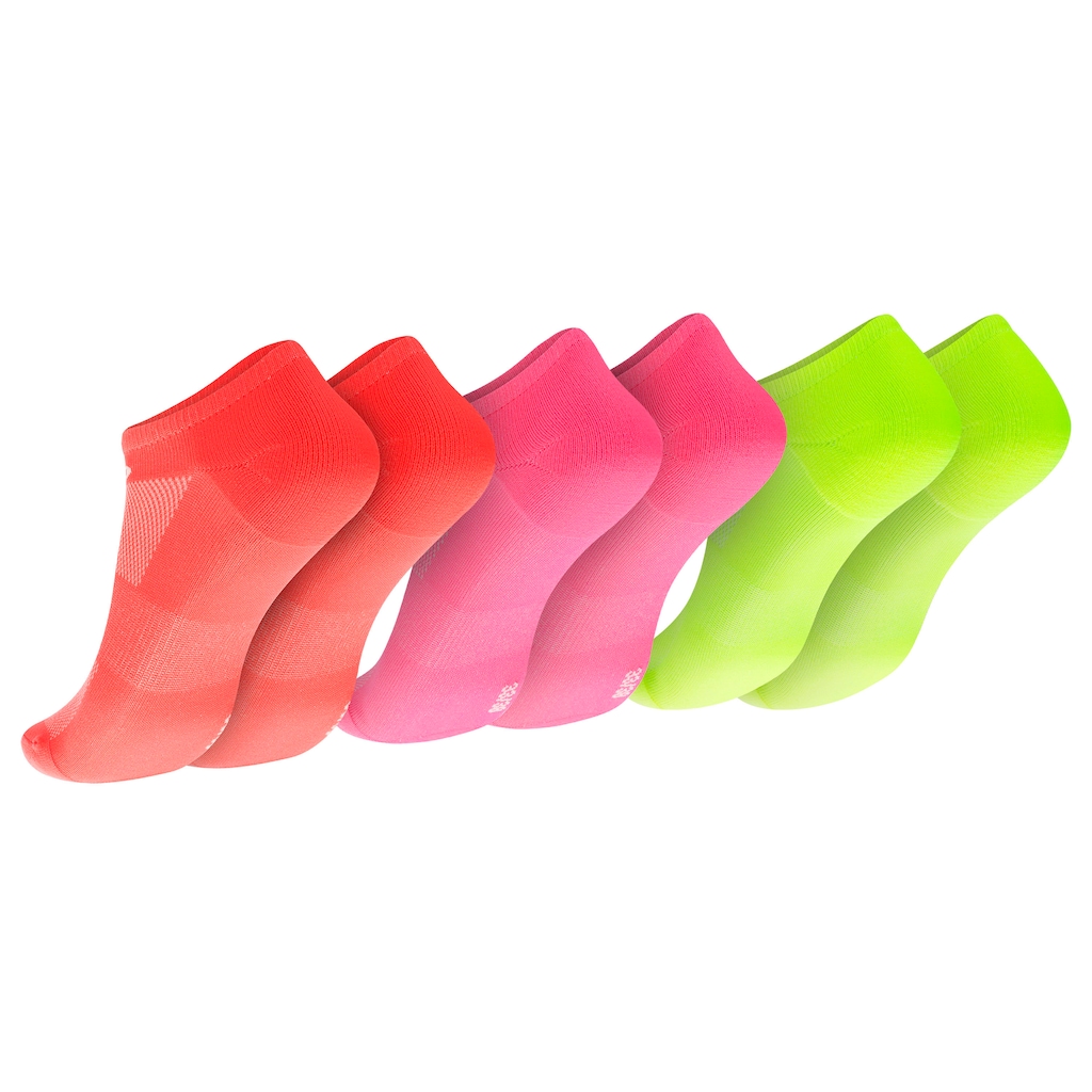 Imagem 2 do produto Kit de Meias Para Corrida Olympikus Tripack Neon 3 Pares