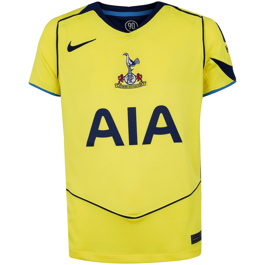 Camisa do Tottenham III 25/26 Torcedor Total 90 Nike Infantil