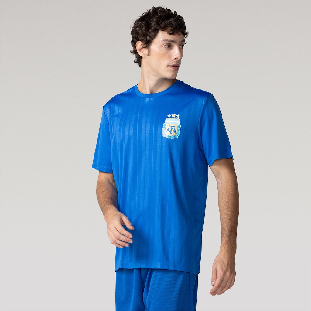 Camiseta da Seleção Argentina AFA Embossed Masculina