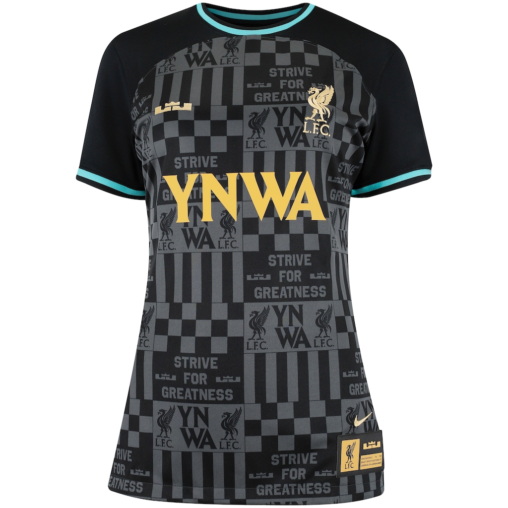 Camisa Liverpool III Edição Especial LeBron Feminina