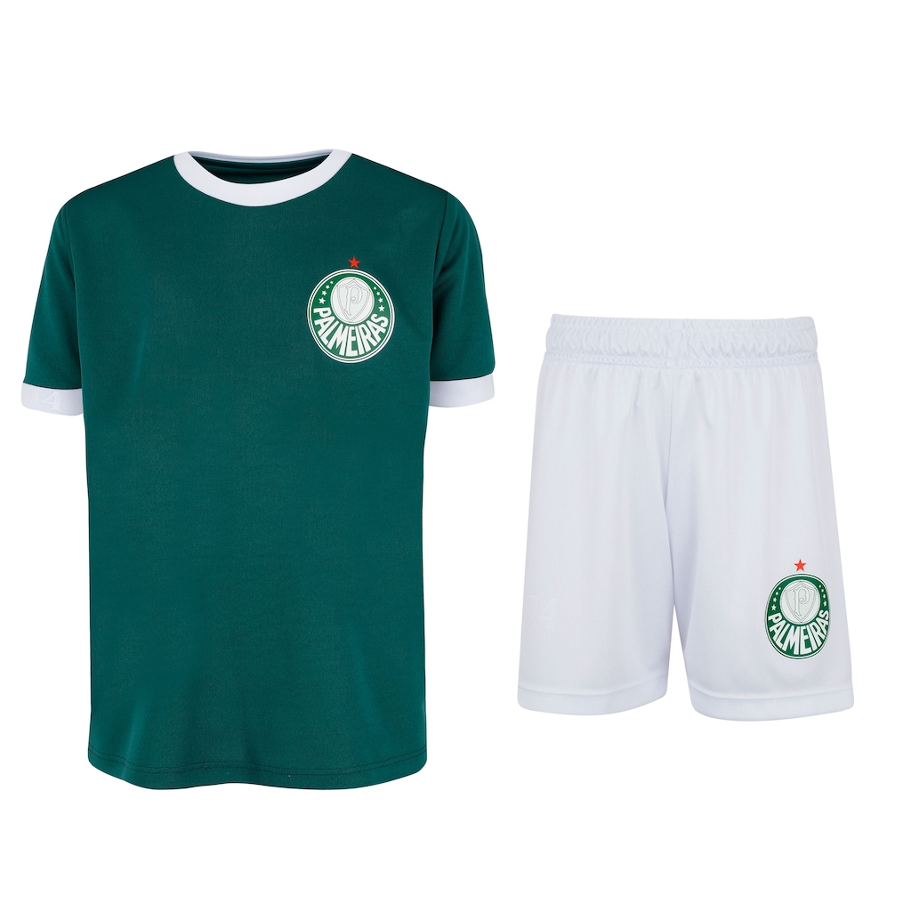 Kit de Uniforme do Palmeiras 1914 II infantil Camiseta + Calção