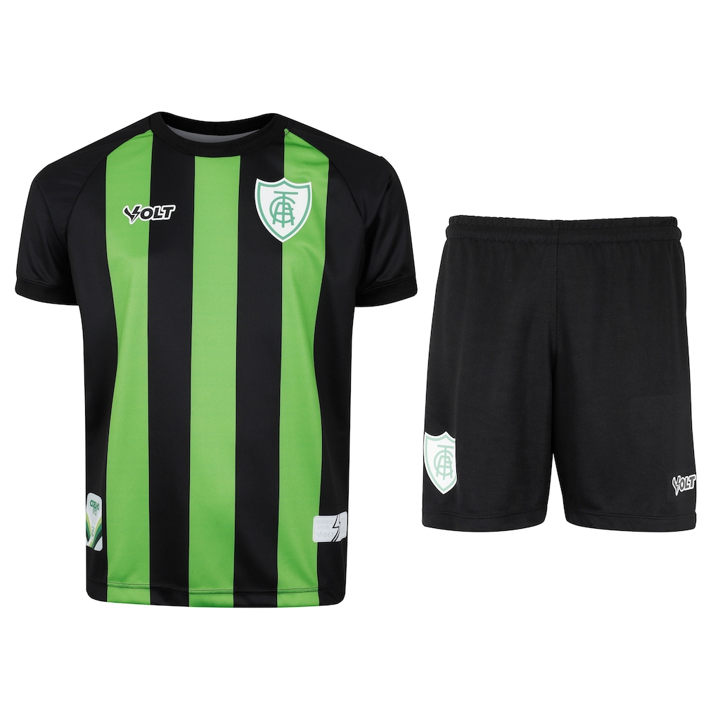 Kit de Uniforme do América-MG I 25/26 Infantil Volt Camiseta + Calção