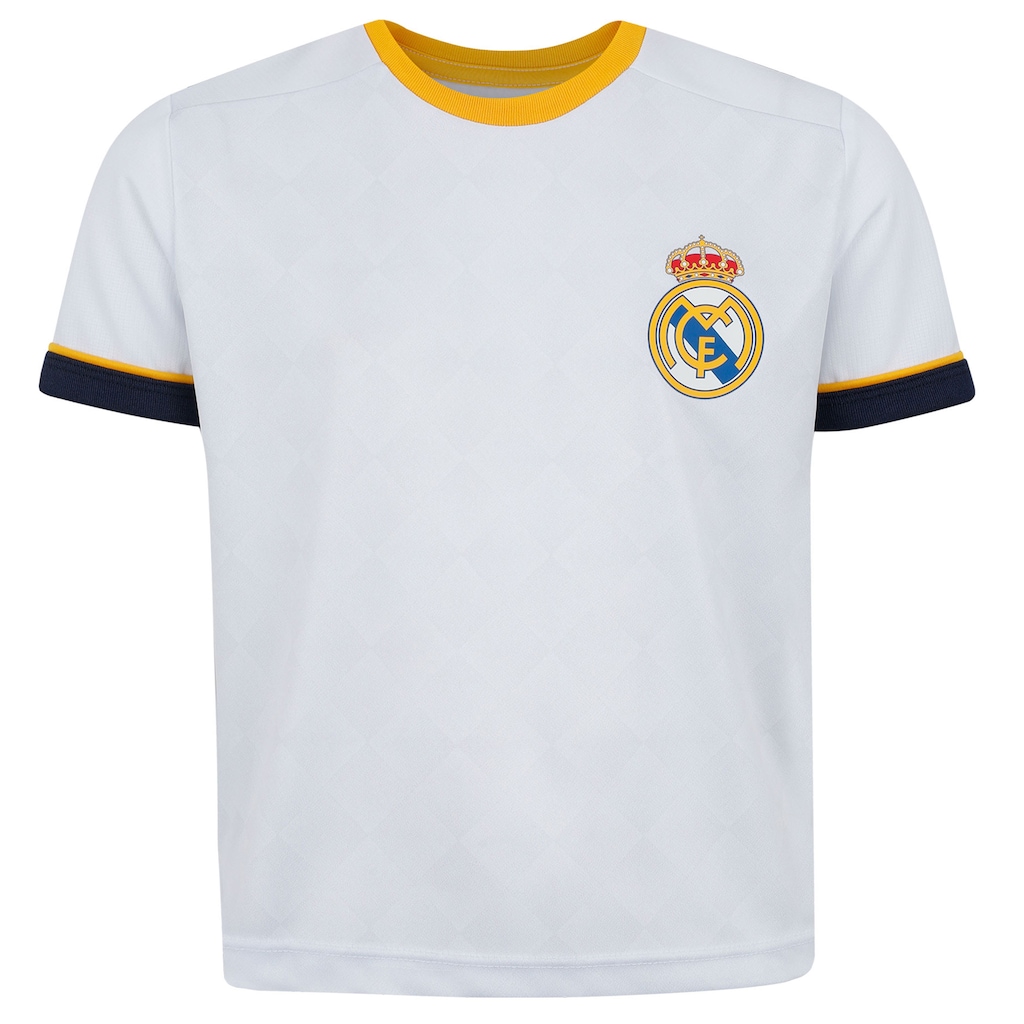 Imagem 3 do produto Kit de Uniforme do Real Madrid Braziline Infantil Camiseta + Calção