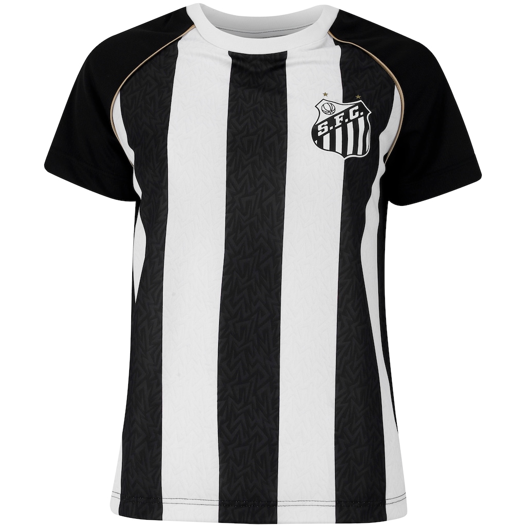 Camiseta do Santos Mosaico Braziline Feminina