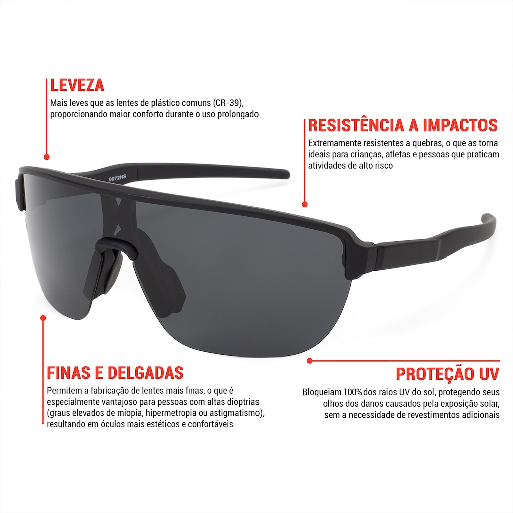 Imagem 4 do produto Óculos de Sol Unissex Esportivo Oxer Mistral