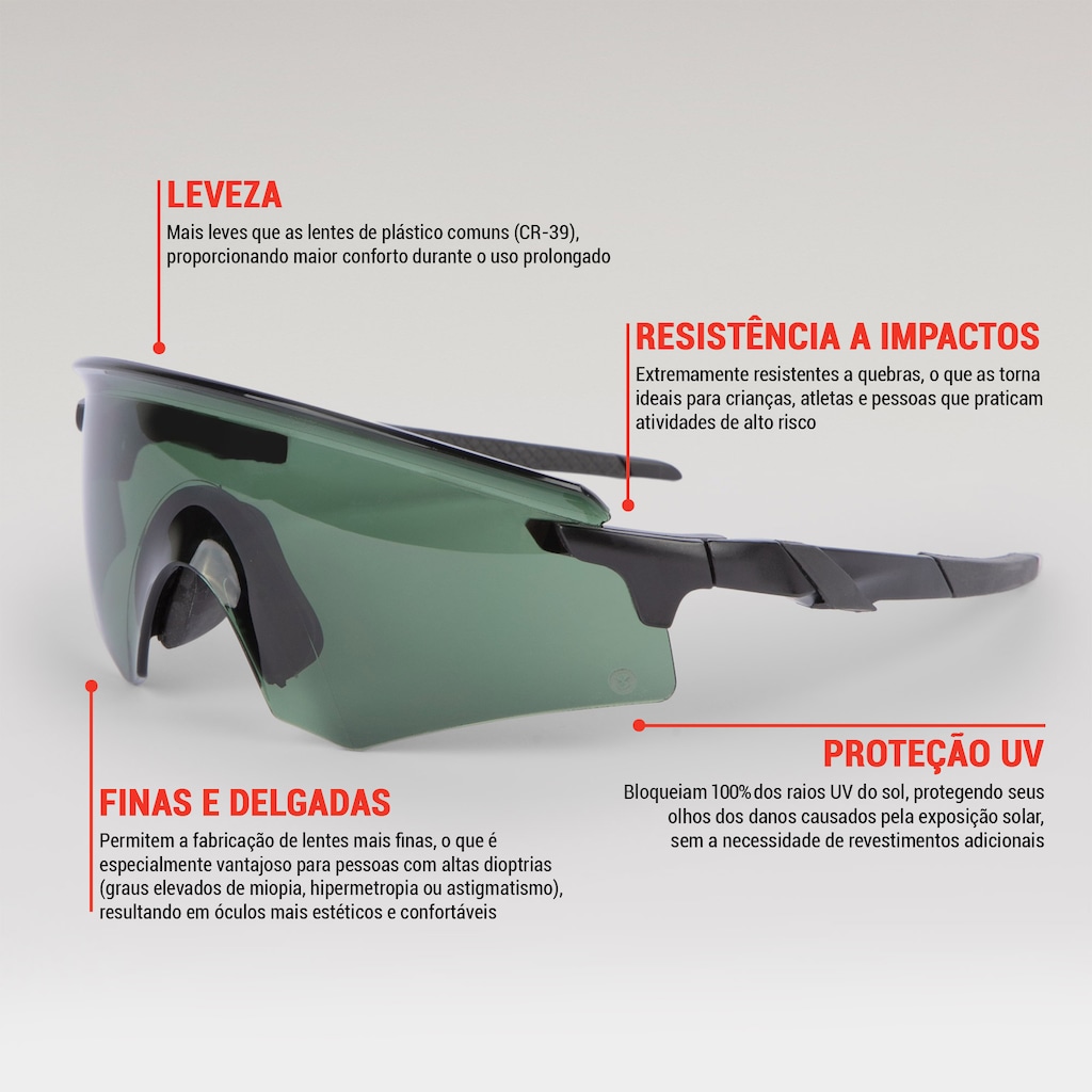 Imagem 4 do produto Óculos de Sol Unissex Oxer Esportivo Solstice LFU