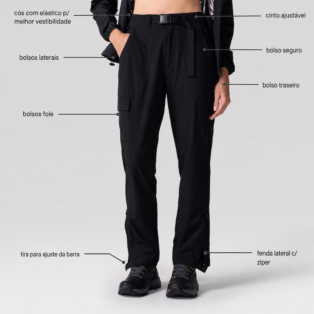 Imagem 2 do produto Calça Cargo Nord com Bolsos Multiplos - Feminina