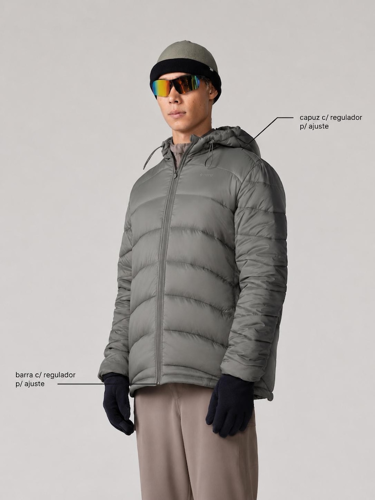 Imagem 2 do produto Jaqueta Puffer com Capuz Térmica Stopper - Masculina
