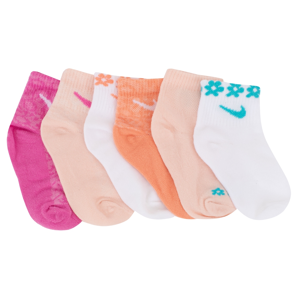 Imagem 2 do produto Kit de Meias Nike Wild Flower Infantil com 6 Pares