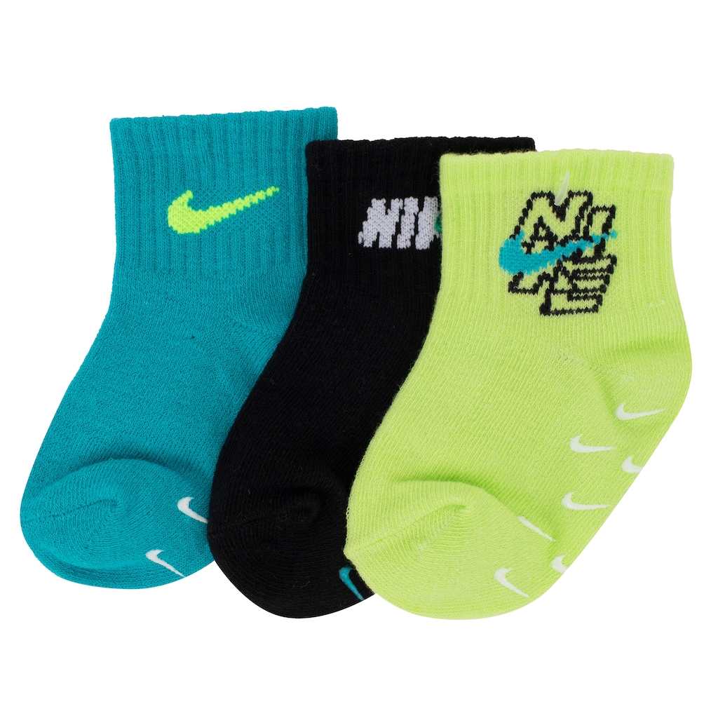 Kit de Meias Nike Retro Rush Infantil com 3 Pares