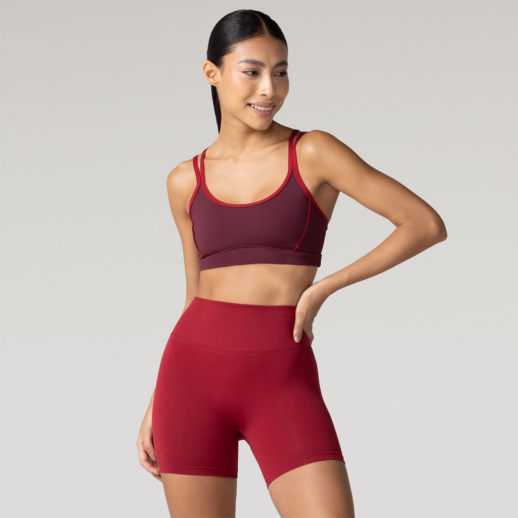 Bermuda Oxer Curta Sem Costura Feminina