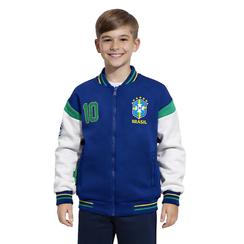 Jaqueta da Seleção do Brasil Bomber CBF 26/27 Infantil