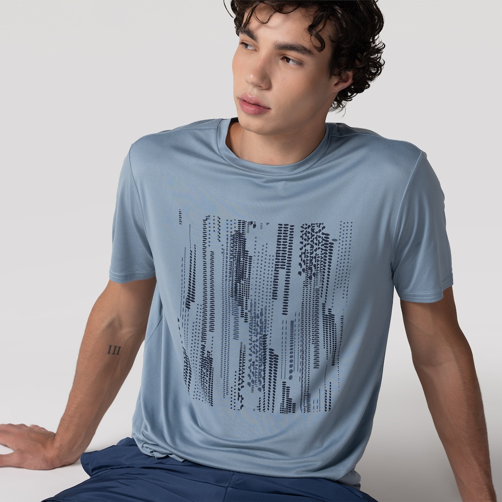 Camiseta Regulação Térmica Estampada Oxer
