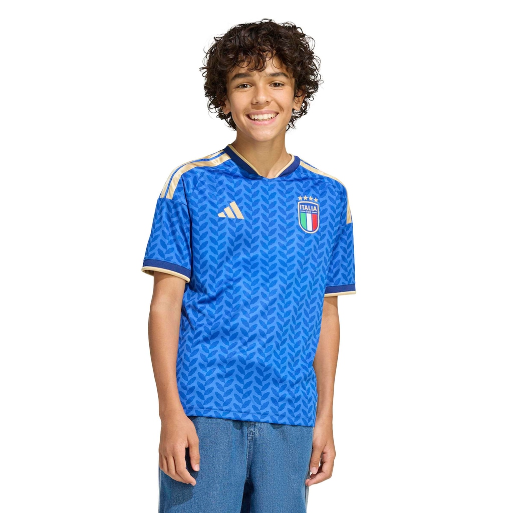 Camisa Seleção da Itália I 26/27 Torcedor adidas Infantil