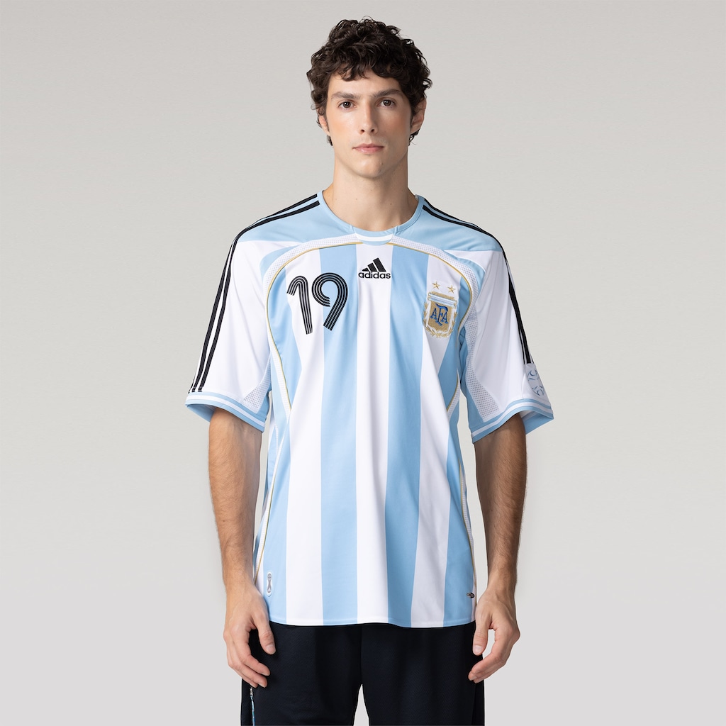 Camisa da Argentina I 2006 Retrô Torcedor adidas Masculina