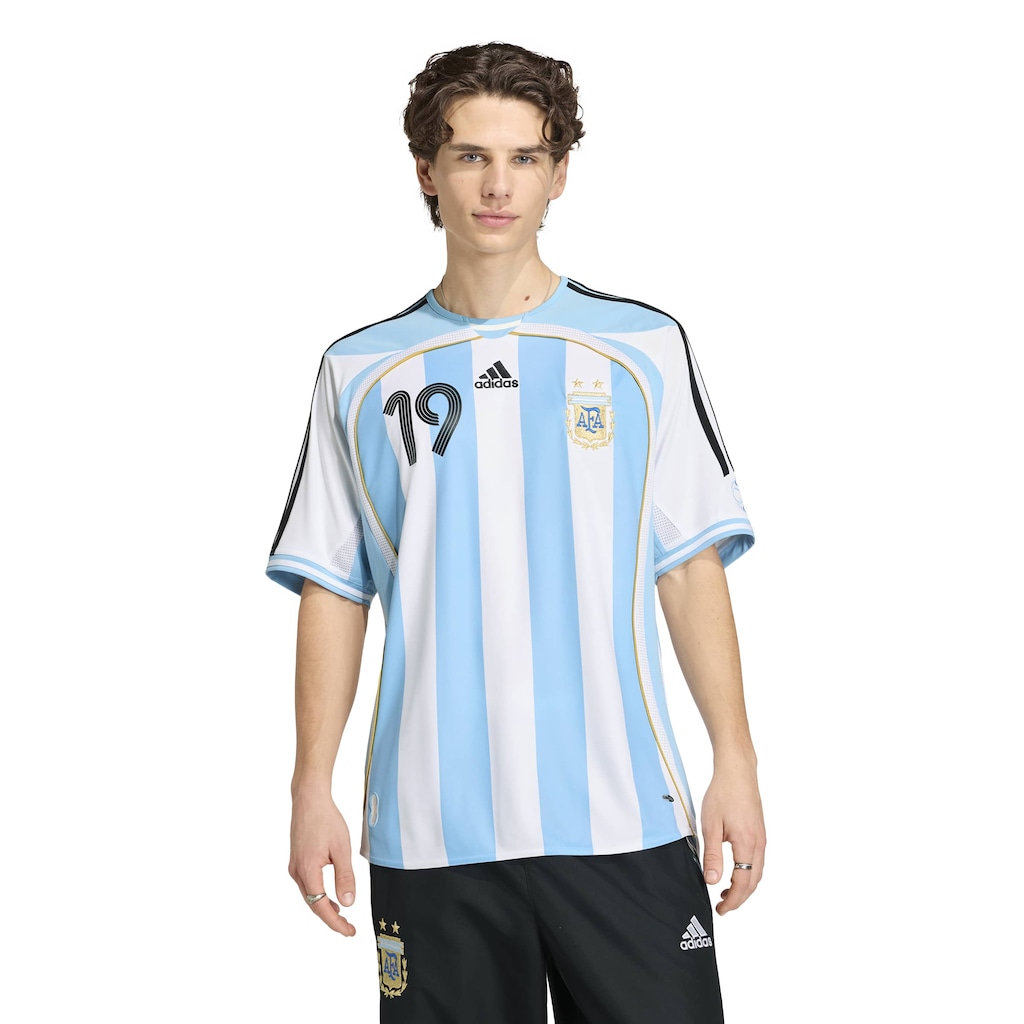Camisa da Argentina I 2006 Retrô Torcedor adidas Masculina