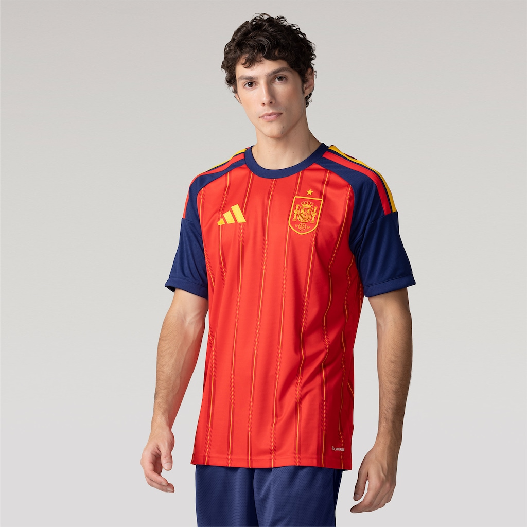 Camisa Seleção da Espanha I 26/27 Torcedor adidas Masculina