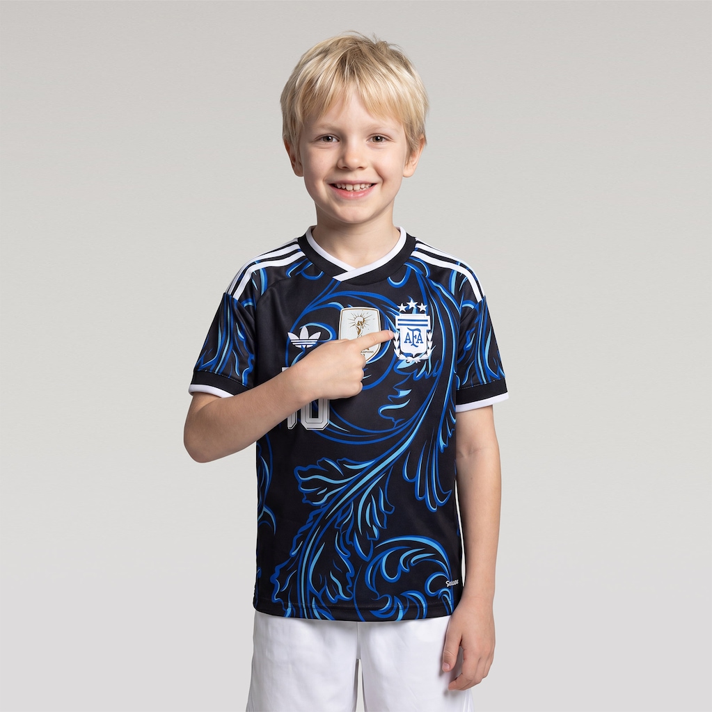 Camisa Seleção da Argentina II 26/27 adidas Messi Infantil