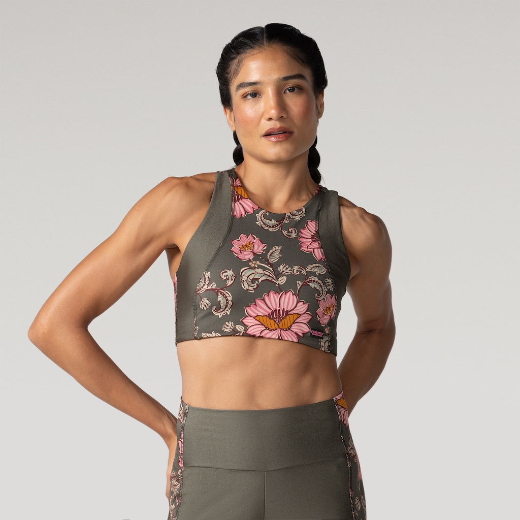 Top Farm Recorte Aurora Floral Feminino