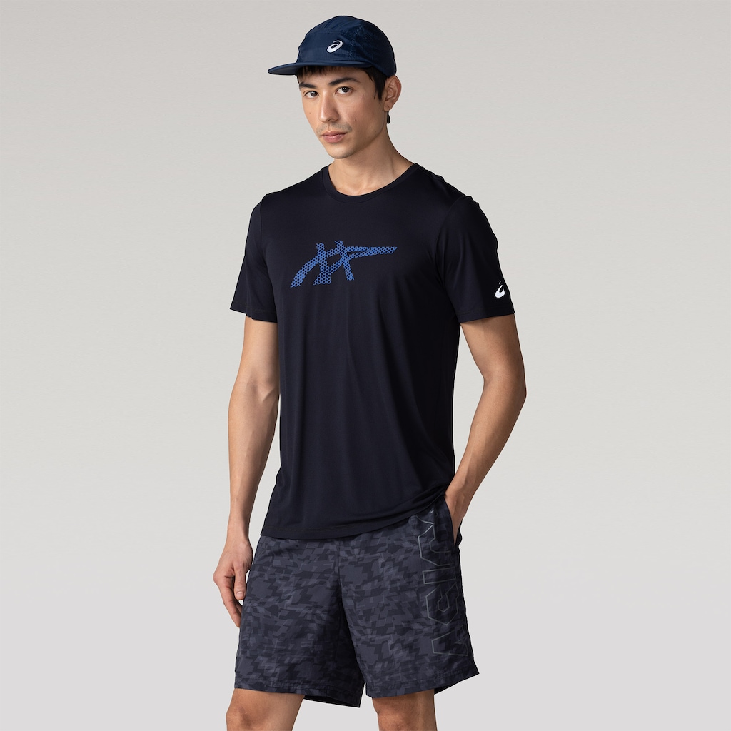 Bermuda Estampa Ar Logo ASICS Masculina