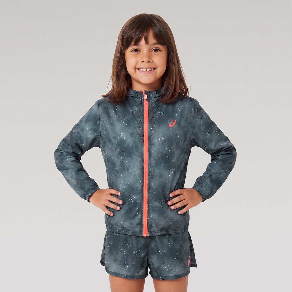 Jaqueta Corta Vento Estampado ASICS Infantil