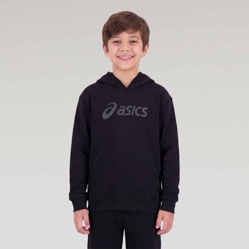 Blusão Moletom ASICS Canguru Infantil