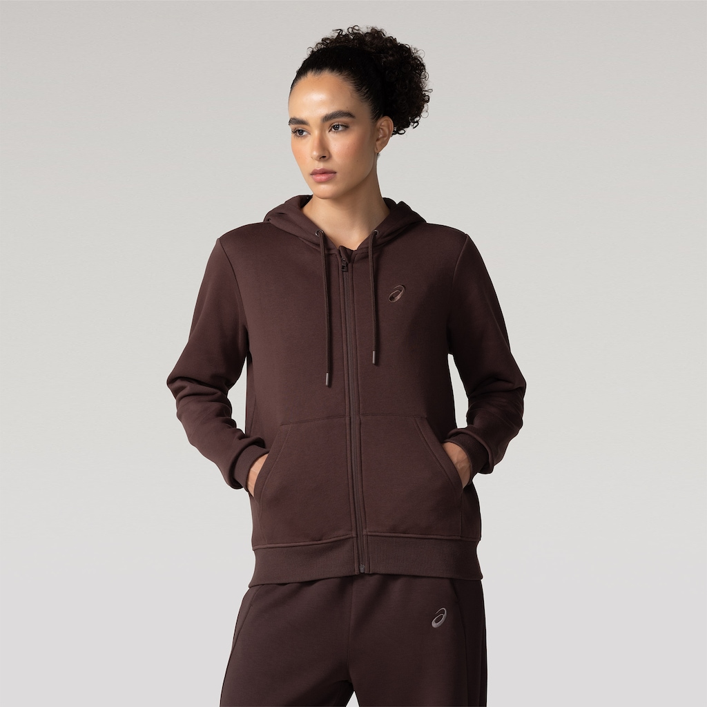 Imagem 3 do produto Jaqueta Moletom ASICS Canguru Com Fleece Feminino