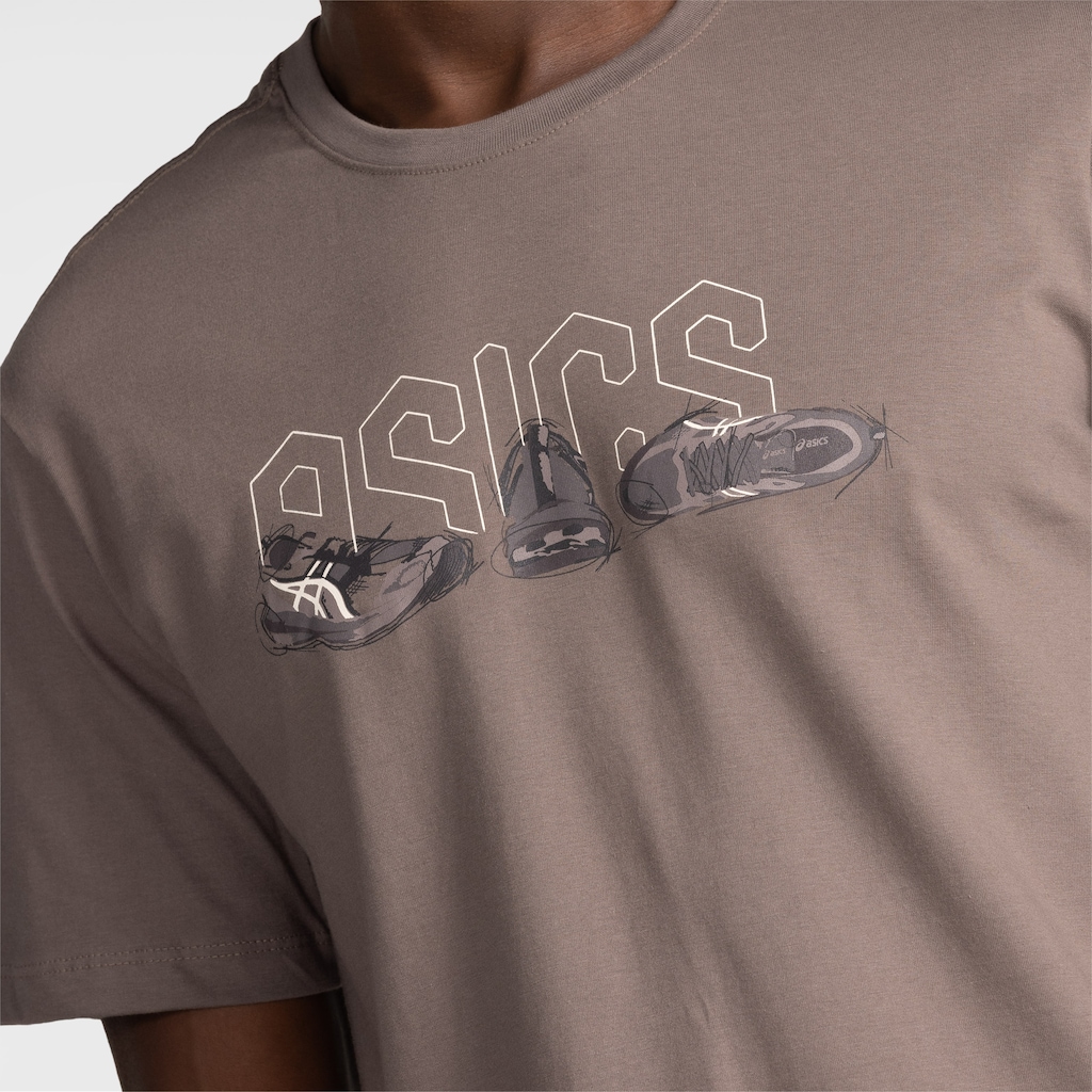 Camiseta Masculina Malha Estampada ASICS - Foto 4