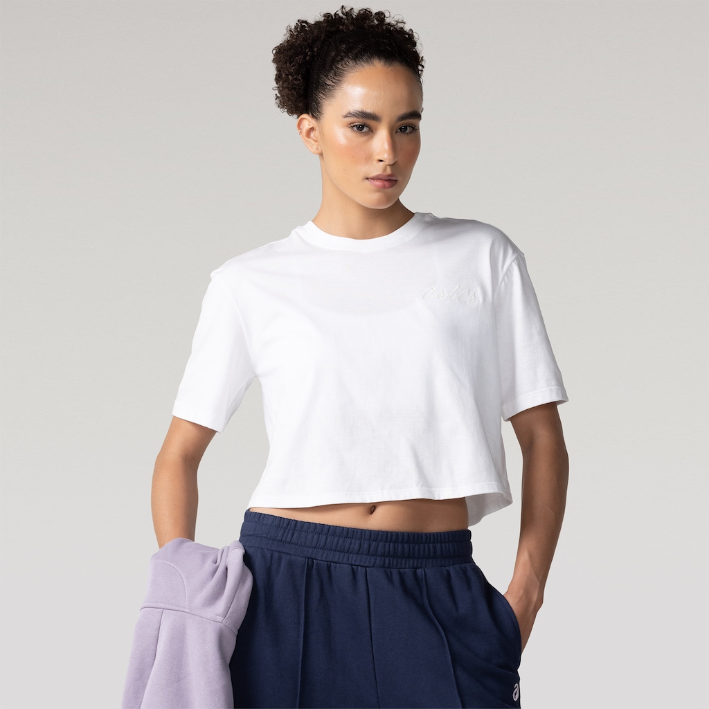 Camiseta Cropped Casual Feminina ASICS
