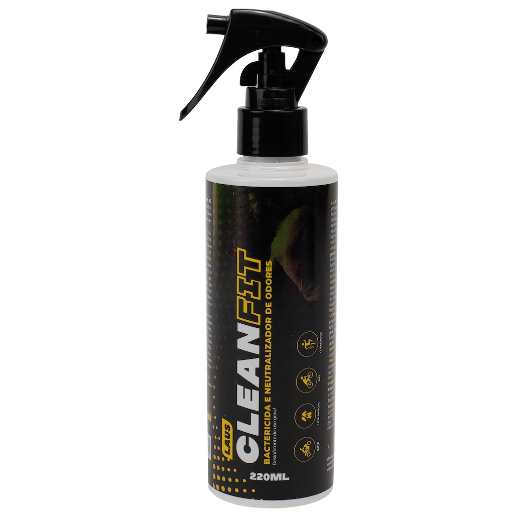Higienizador Clean Fit Spray para Roupas Tênis e Acessórios Esportivos 220ml