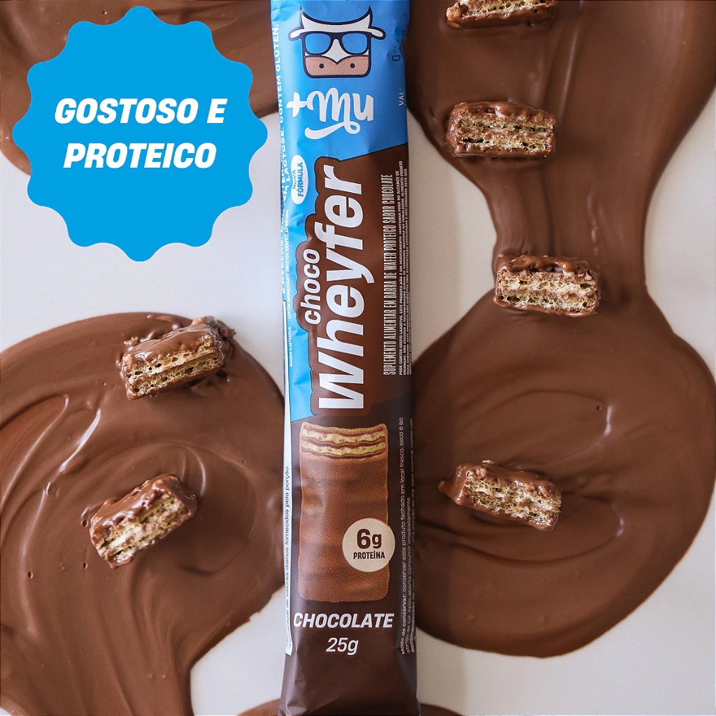 Barra de Proteina +Mu Choco Wheyfer Chocolate - Unidade