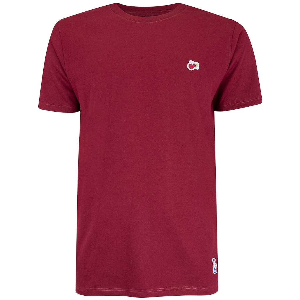 Camiseta Miami Heat NBA Minipatch N0513 Masculina