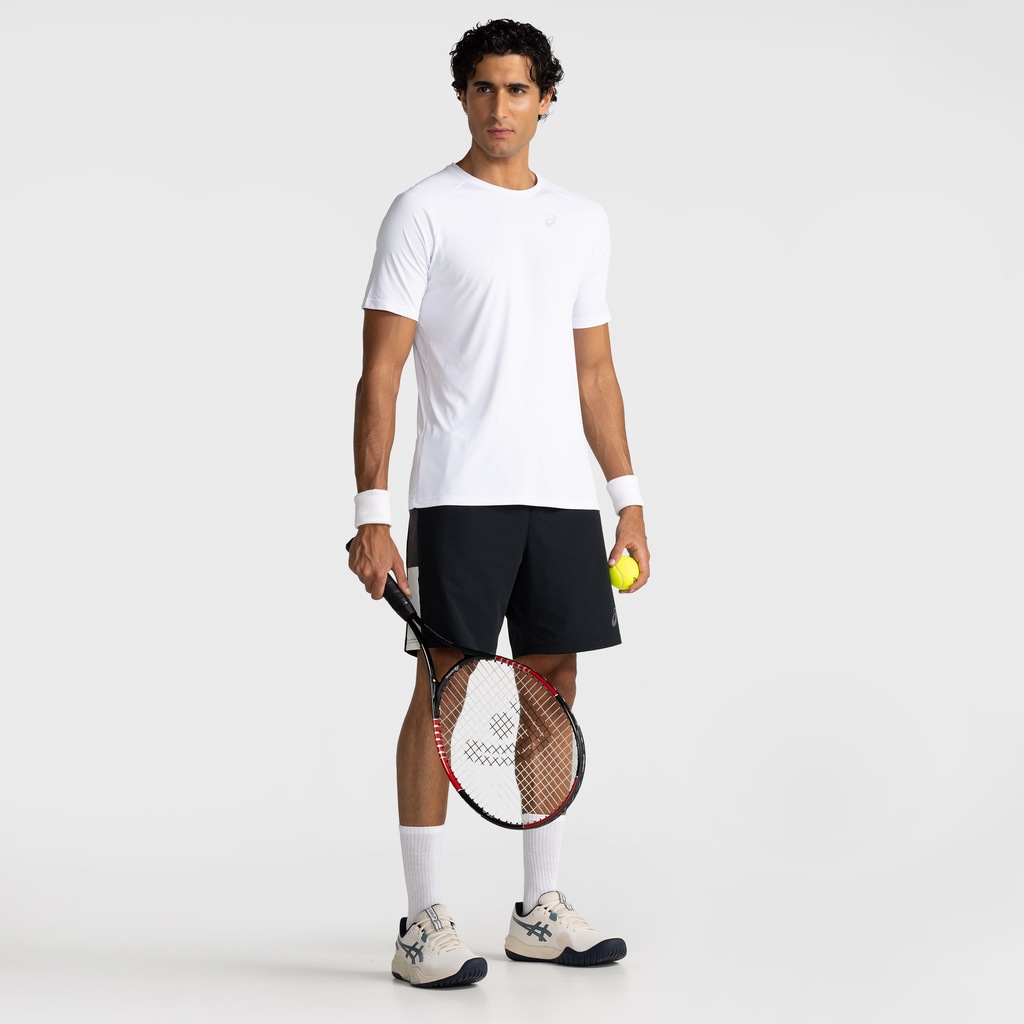 Camiseta ASICS Emblema Racket Masculina - Foto 3