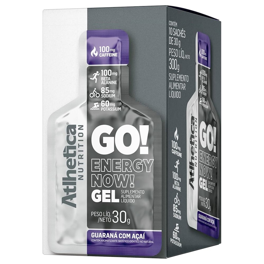 Imagem 1 do produto Gel Athletica Go Energy - Guaraná e Açaí - Unidade