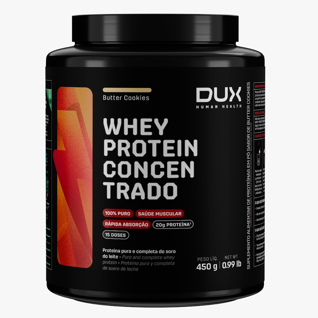 Whey Protein Dux Concentrado 450g Butter Cookies
